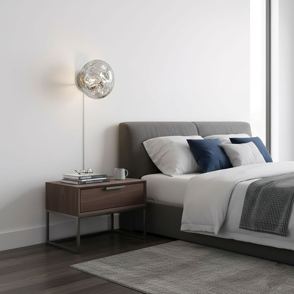 Modern Dual-Effect LED Wall Light Chrome Finish 8