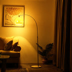 Modern Floor Lamp with Acrylic Shade – 70.87 Inch Standing Lamp for Living Room and Bedroom Decor 1