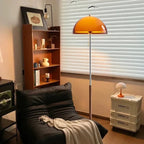 Modern Floor Lamp with Dark Brown Acrylic Globe for Cozy Lighting 3