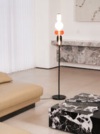 Modern Floor Lamp with Unique Glass Design and Integrated LED Light  4