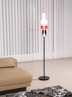 Modern Floor Lamp with Unique Glass Design and Integrated LED Light  5