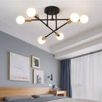 Modern Flush Mount Ceiling Light Fixture – 6 LED Ceiling Lights in Minimalist Design 5