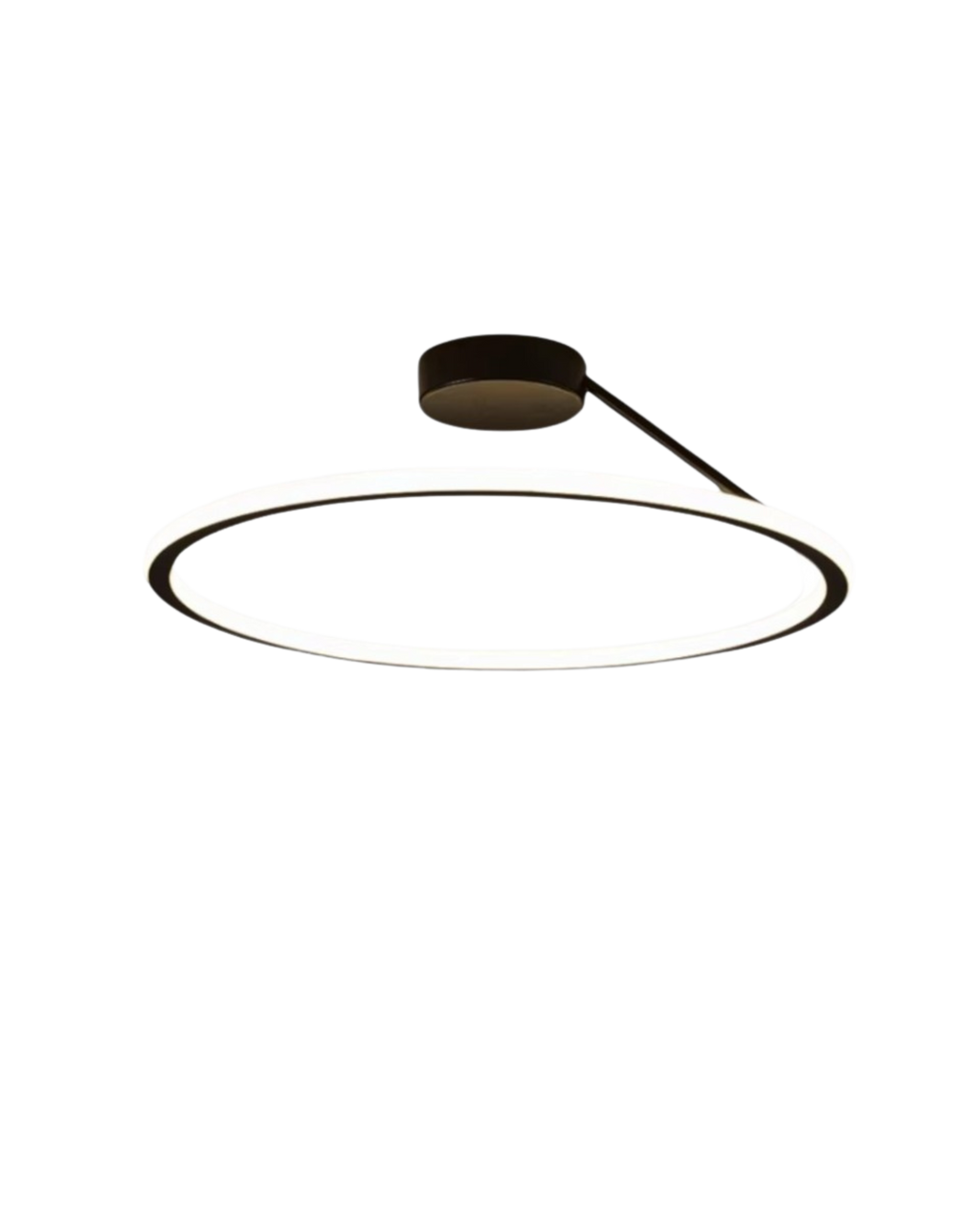 Modern Flush Mount Ceiling Light Fixture – Elegant Halo Design for Ambient Illumination 0