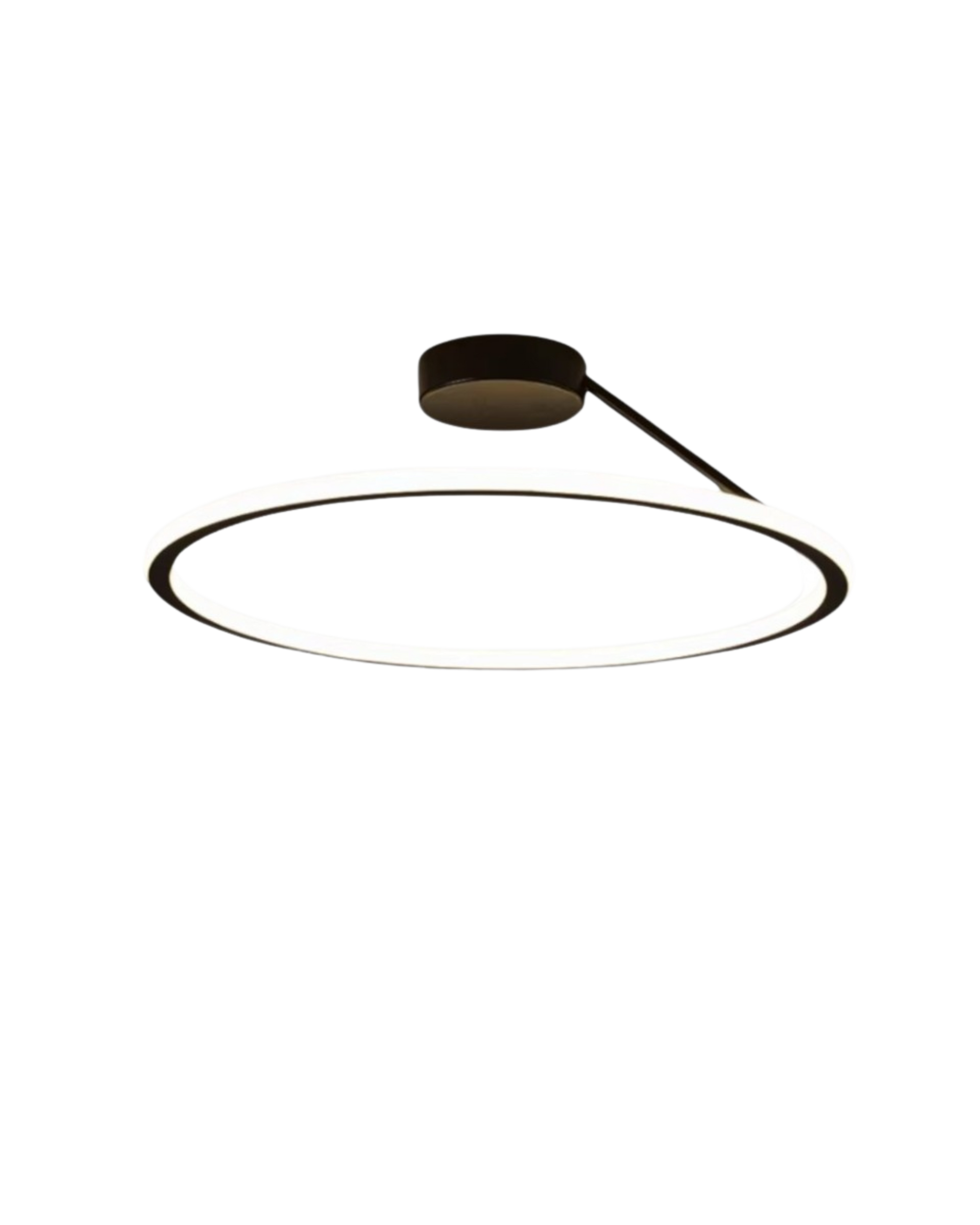 Modern Flush Mount Ceiling Light Fixture – Elegant Halo Design for Ambient Illumination 0