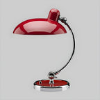 Modern Frosted Glass Desk Lamp Chrome Finish White 10