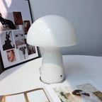 Modern Glass Mushroom Table Lamp with LED Light – Elegant Bedside or Desk Lamp for Home and Office Decor 2
