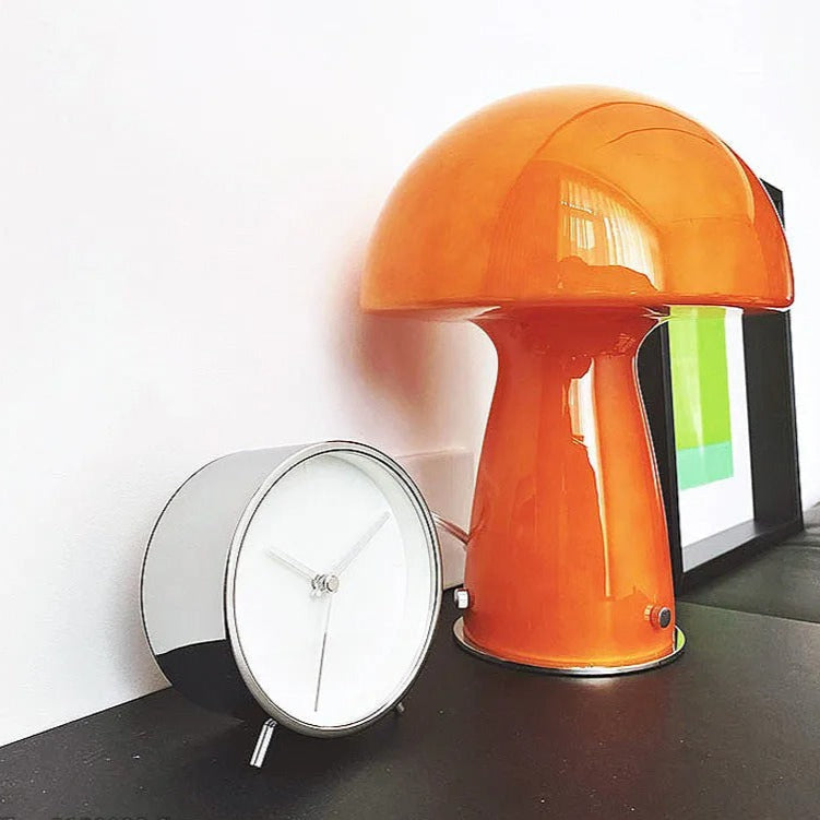 Modern Glass Mushroom Table Lamp with LED Light – Elegant Bedside or Desk Lamp for Home and Office Decor 4