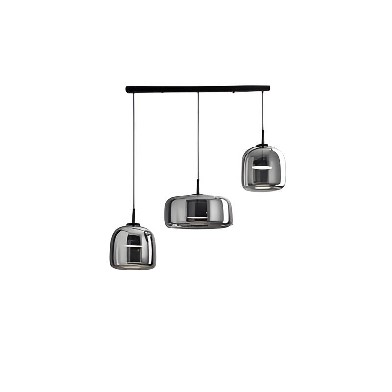 Modern Glass Pendant Light with Adjustable Cord – Black Hanging Lights for Kitchen 9