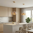 Modern Glass Pendant Light with Adjustable Cord – Black Hanging Lights for Kitchen 99