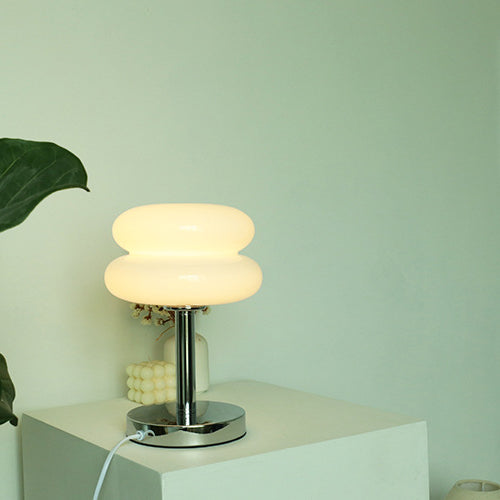 Modern Glass Table Lamp with Iron Base – Stylish Bedside and Desk Lamp for Living Room and Bedroom 12