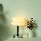 Modern Glass Table Lamp with Iron Base – Stylish Bedside and Desk Lamp for Living Room and Bedroom 3
