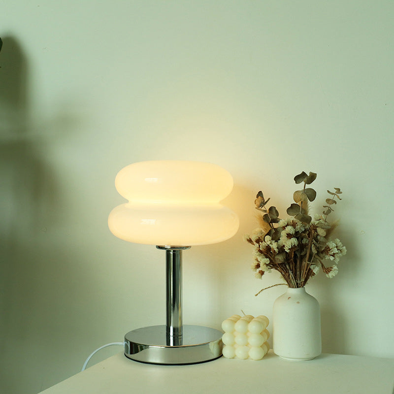Modern Glass Table Lamp with Iron Base – Stylish Bedside and Desk Lamp for Living Room and Bedroom 3