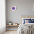 Modern Glass Wall Clock – 30 cm Diameter, Silent Quartz Mechanism for Home Decor