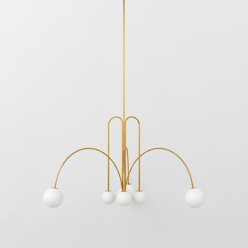 Modern Globe Pendant Light Matte Black Stem Opal White Glass Ball 14