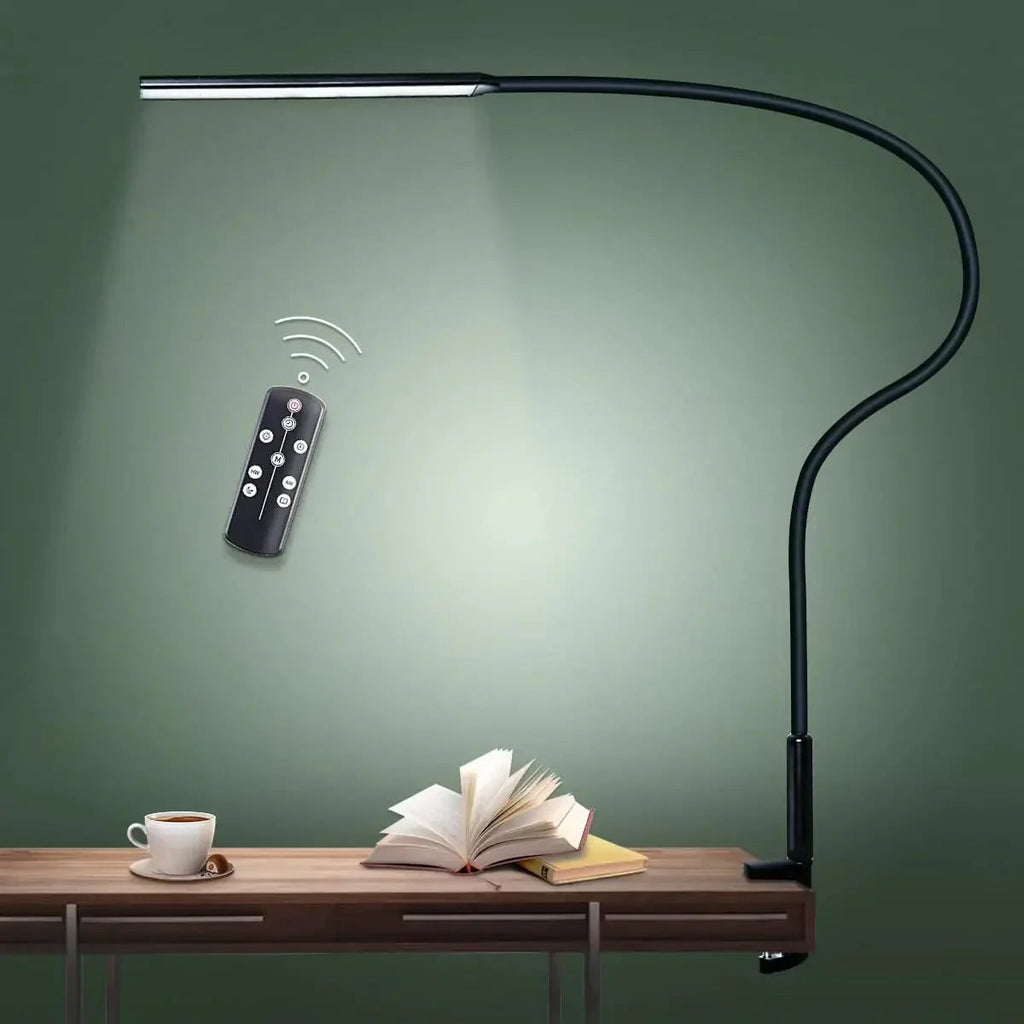 Modern Gooseneck Desk Lamp with USB Power - Silver 7