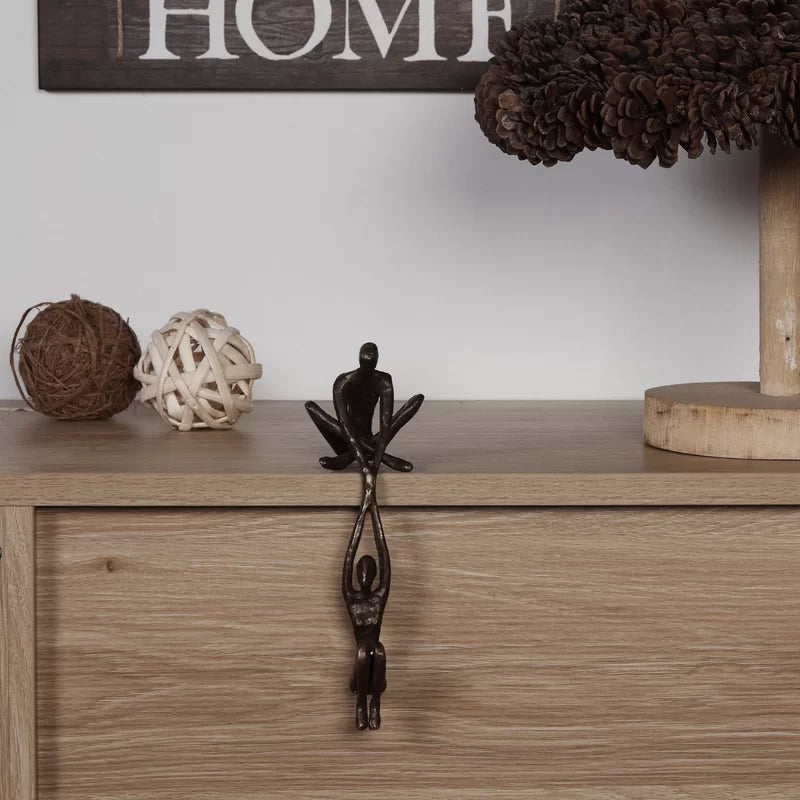 Modern Heart Symbol Statue Polystone 3