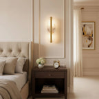 White Alabaster Brass LED Wall Sconce Oval Shade Gold Accent Modern Living Room Bedroom Home Decor - Stack & Clear 5