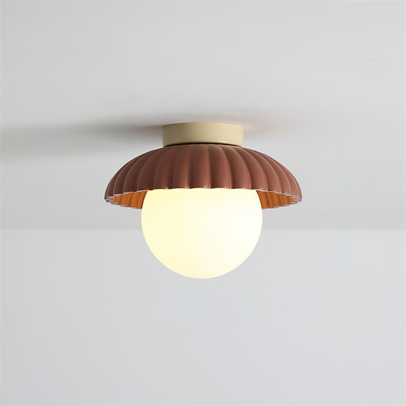 Modern LED Ceiling Light Fixture in Green and Beige - Adjustable Design for Indoor Use 9