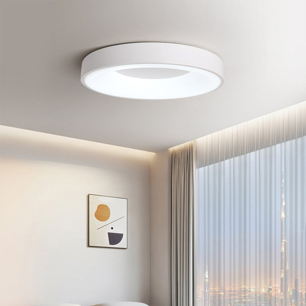 Modern LED Flush Mount Ceiling Light Fixture – Colorful Minimalist Design 0