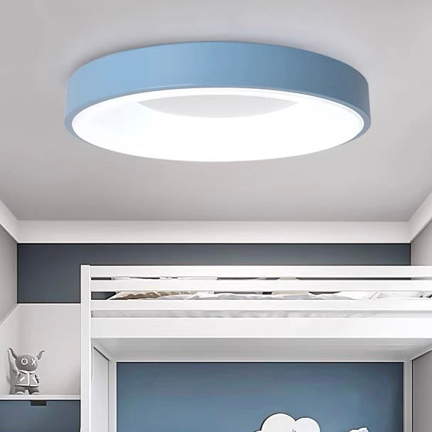 Modern LED Flush Mount Ceiling Light Fixture – Colorful Minimalist Design 10