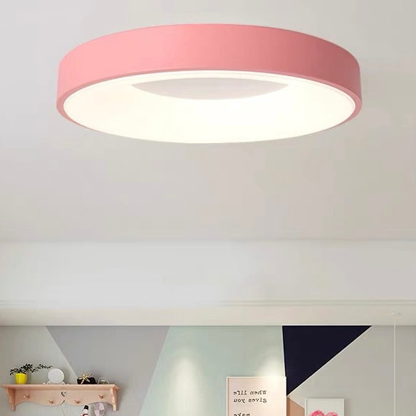Modern LED Flush Mount Ceiling Light Fixture – Colorful Minimalist Design 12