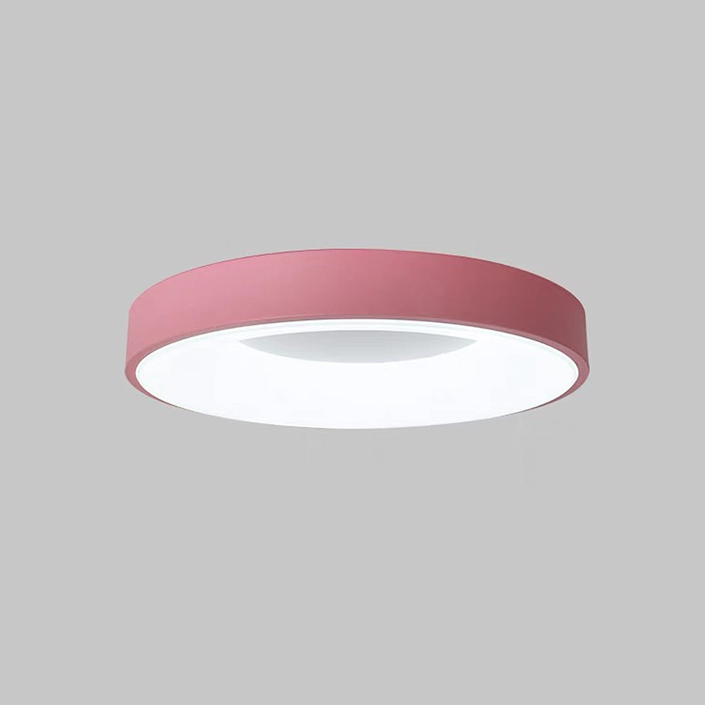 Modern LED Flush Mount Ceiling Light Fixture – Colorful Minimalist Design 14