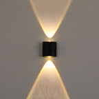 Modern LED Outdoor Wall Lantern - Waterproof Arc Design for Patio and Garden Lighting 0