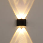 Modern LED Outdoor Wall Lantern - Waterproof Arc Design for Patio and Garden Lighting 3