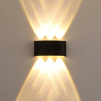 Modern LED Outdoor Wall Lantern - Waterproof Arc Design for Patio and Garden Lighting 5