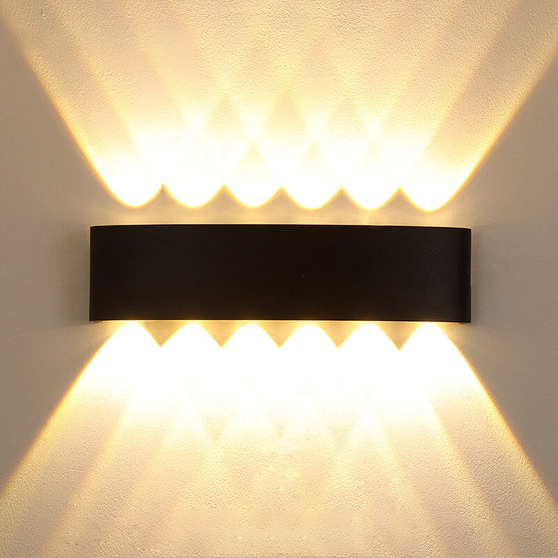 Modern LED Outdoor Wall Lantern - Waterproof Arc Design for Patio and Garden Lighting 8