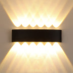 Modern LED Outdoor Wall Lantern - Waterproof Arc Design for Patio and Garden Lighting 8