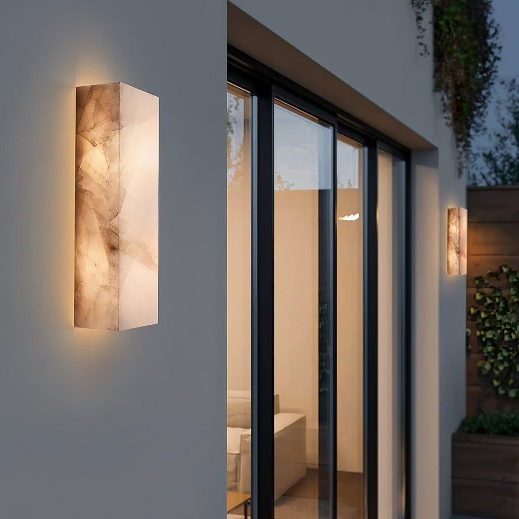 Modern LED Outdoor Wall Light Natural Stone Waterproof 5