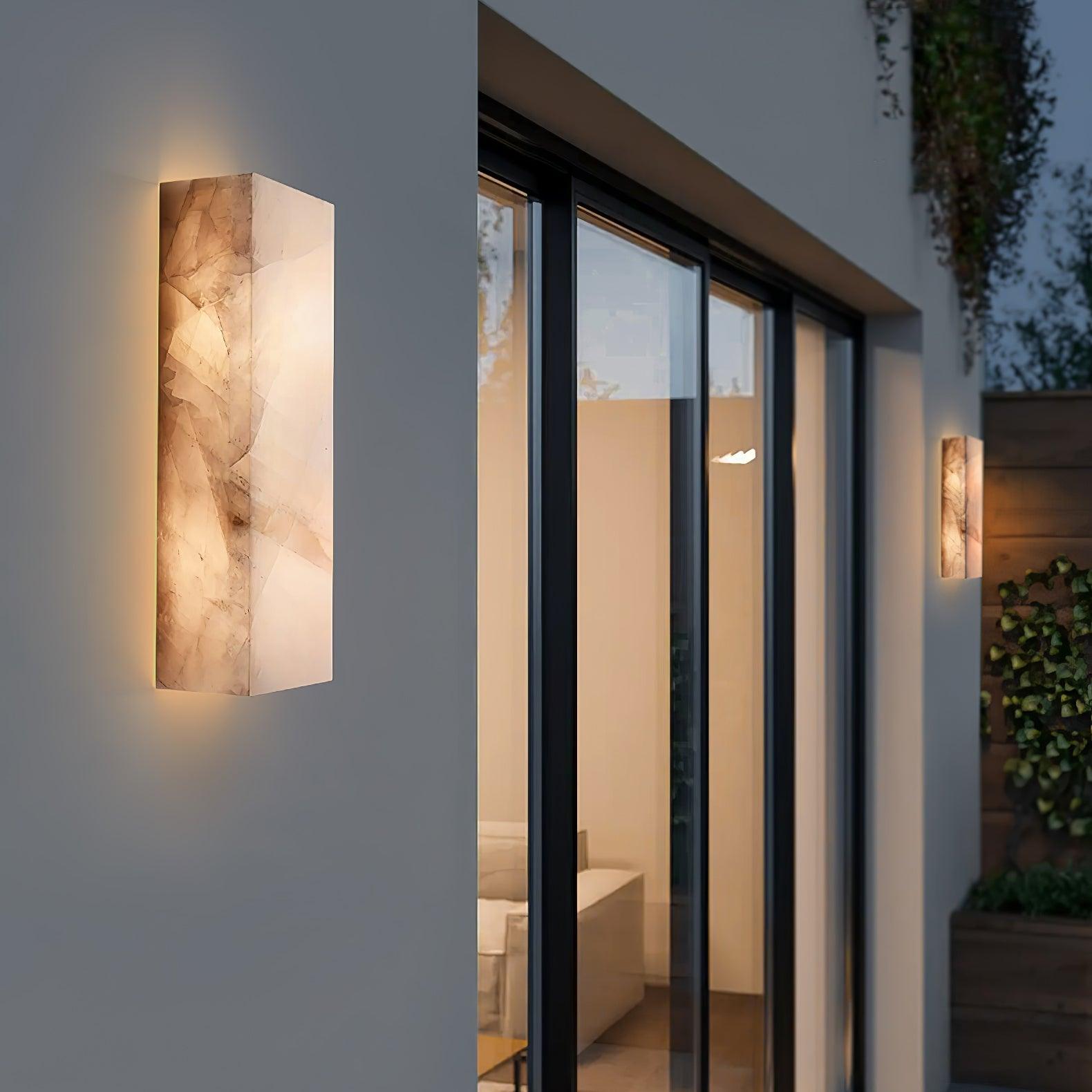 Modern LED Outdoor Wall Light Natural Stone Waterproof 5