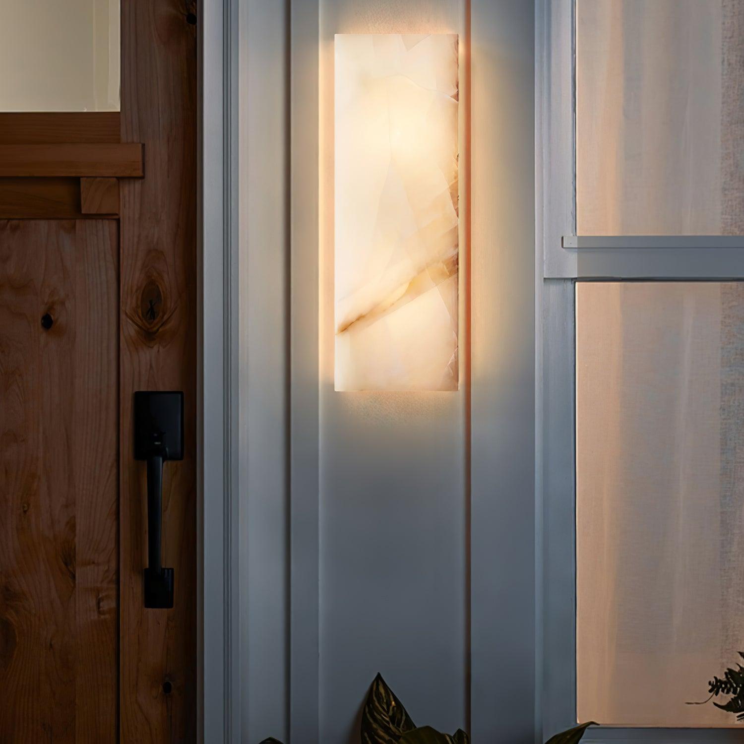 Modern LED Outdoor Wall Light Natural Stone Waterproof 7