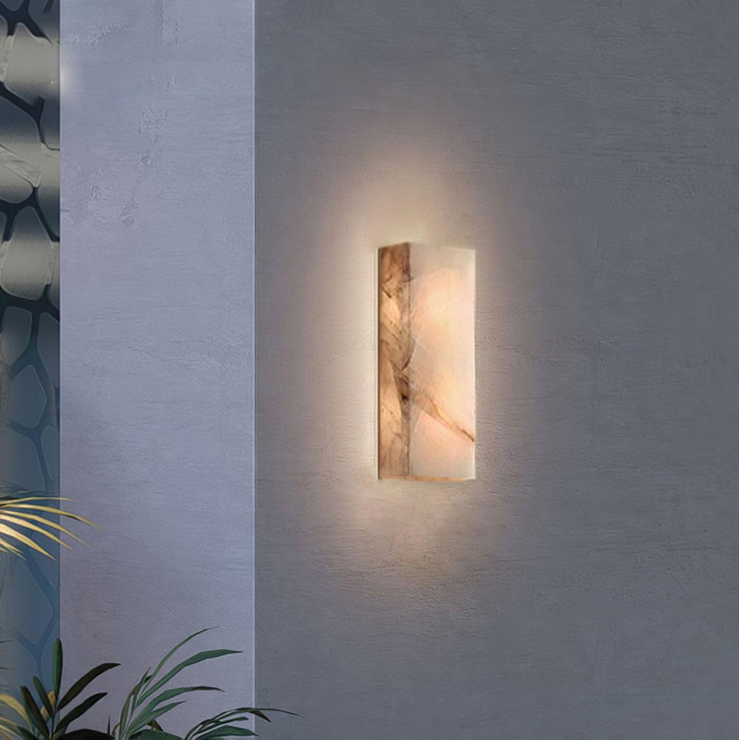 Modern LED Outdoor Wall Light Natural Stone Waterproof 8