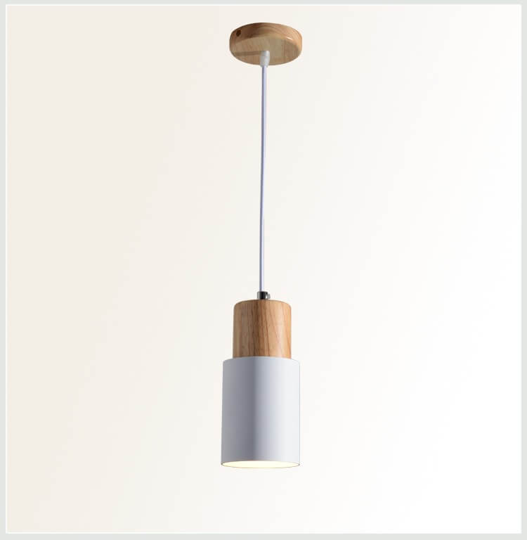 Modern LED Pendant Light – Colorful Aluminum Cylinder Hanging Lights for Living Room and Café Decor 0