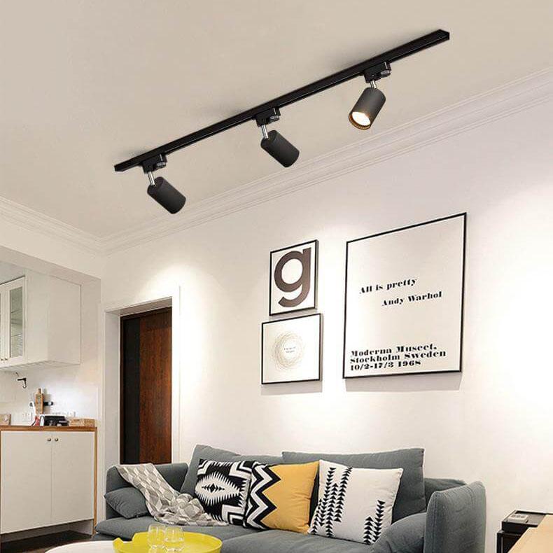 Modern LED Track Lighting System – 3/4/5 Light Options in White, Black, or Gold for Stylish Home Illumination 0