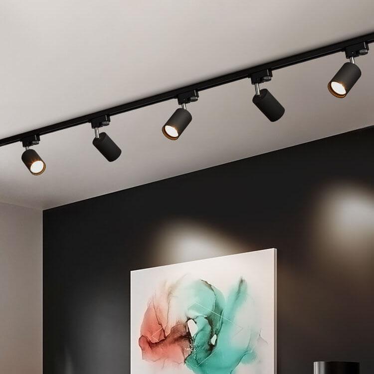 Modern LED Track Lighting System – 3/4/5 Light Options in White, Black, or Gold for Stylish Home Illumination 1