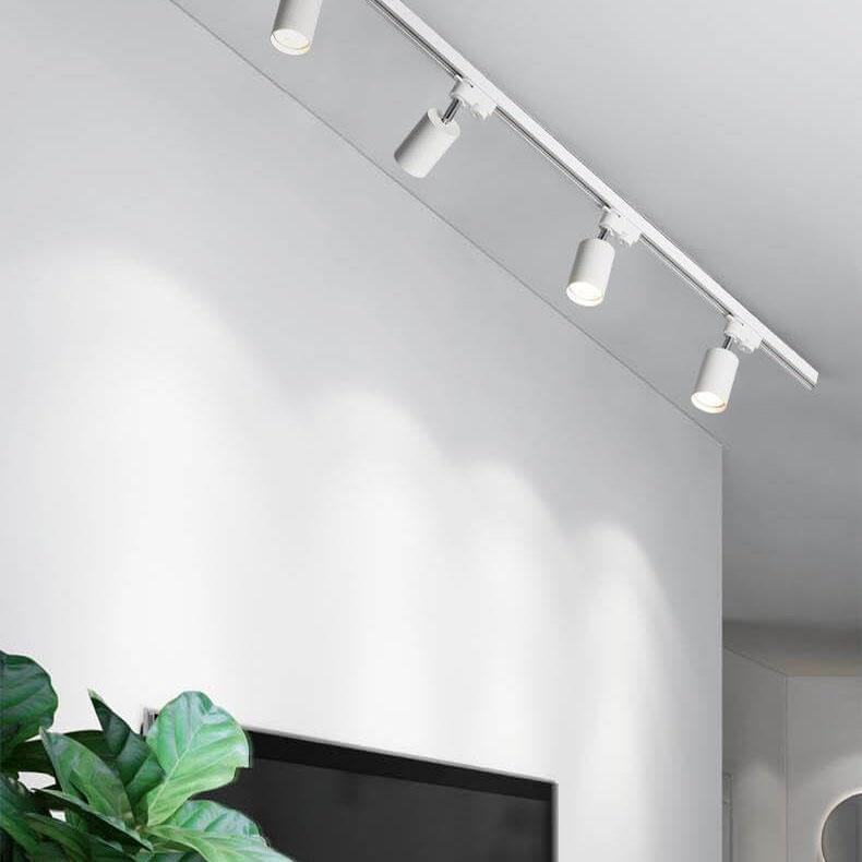 Modern LED Track Lighting System – 3/4/5 Light Options in White, Black, or Gold for Stylish Home Illumination 11
