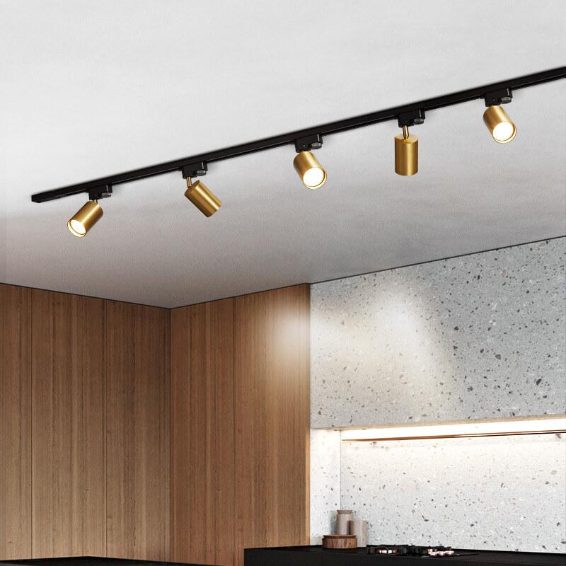 Modern LED Track Lighting System – 3/4/5 Light Options in White, Black, or Gold for Stylish Home Illumination 2