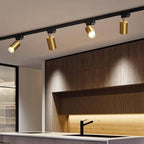 Modern LED Track Lighting System – 3/4/5 Light Options in White, Black, or Gold for Stylish Home Illumination 4