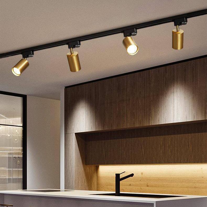 Modern LED Track Lighting System – 3/4/5 Light Options in White, Black, or Gold for Stylish Home Illumination 4