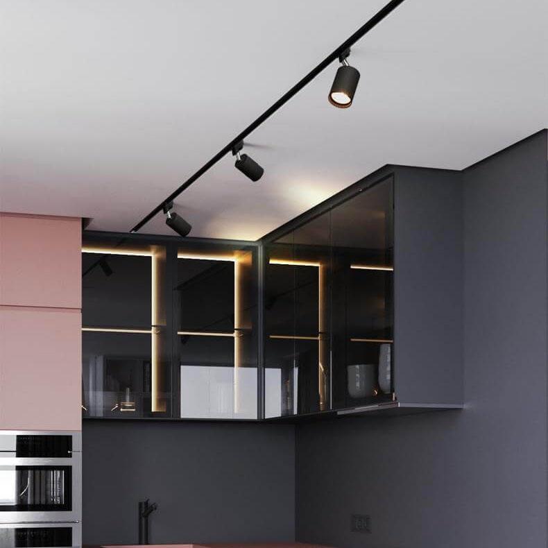 Modern LED Track Lighting System – 3/4/5 Light Options in White, Black, or Gold for Stylish Home Illumination 5