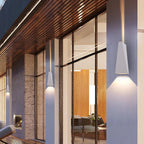 Modern LED Wall Sconce Lamp, 2-Light Trapezoid Design for Living Room or Bedroom, Energy-Efficient Wall Lighting 3