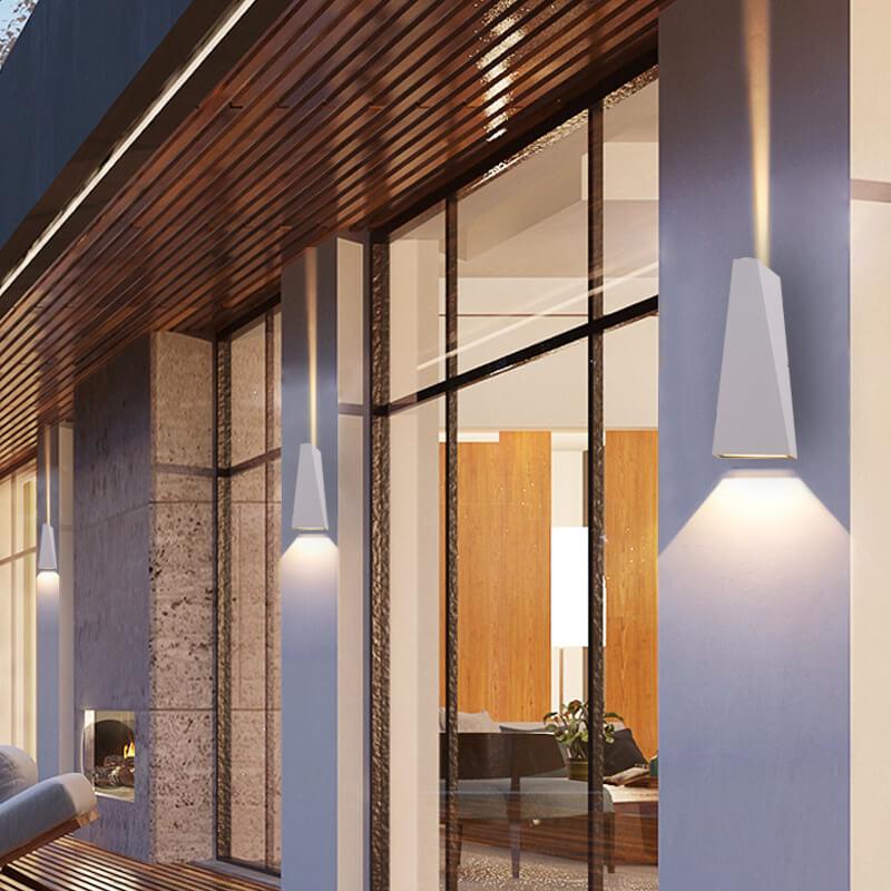 Modern LED Wall Sconce Lamp, 2-Light Trapezoid Design for Living Room or Bedroom, Energy-Efficient Wall Lighting 3