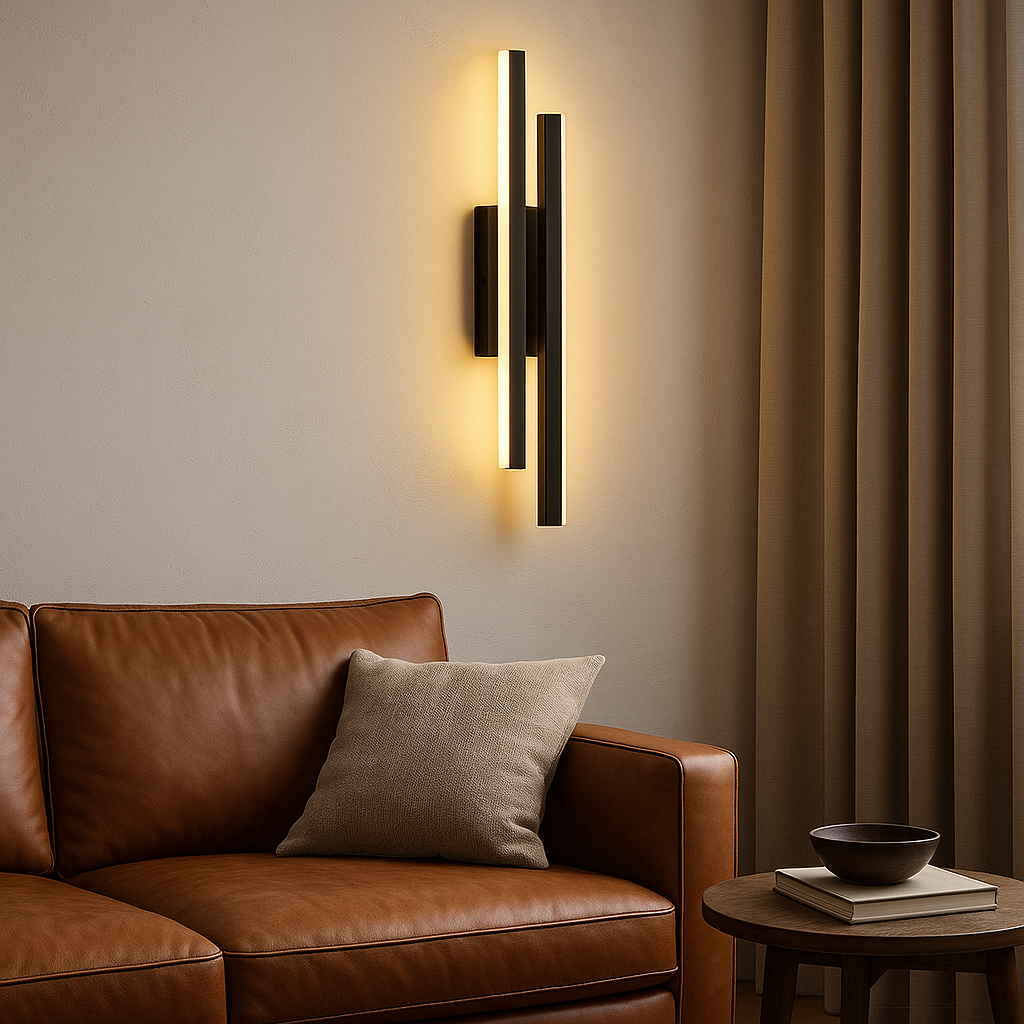 Modern LED Wall Sconce Lighting - Minimalist Design Wall Lamp with Warm White Light for Dining Room and Bar 0