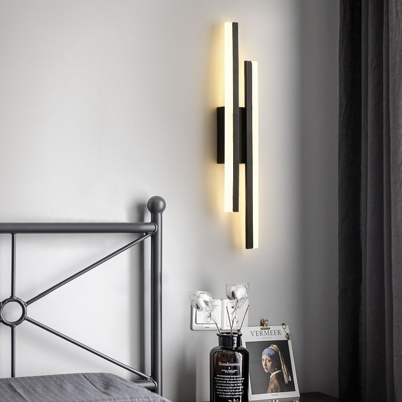 Modern LED Wall Sconce Lighting - Minimalist Design Wall Lamp with Warm White Light for Dining Room and Bar 2