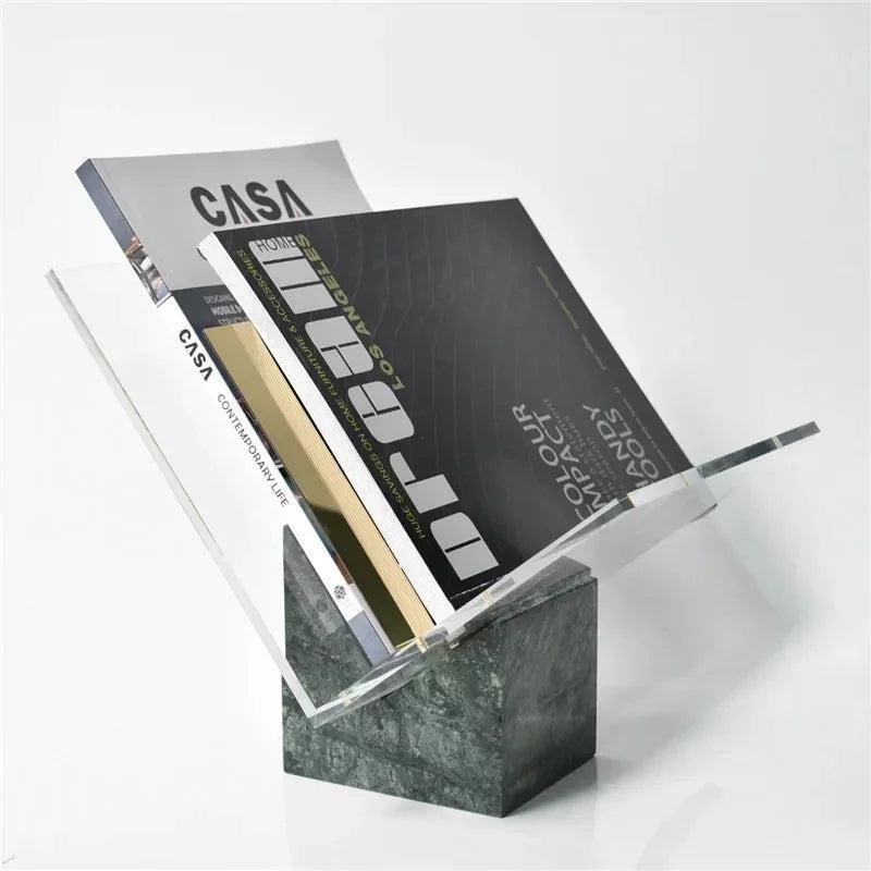 Modern Marble Document Holder Acrylic Finish 3