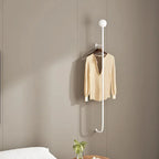 Modern Minimalist Clothes Rack Wall-Mounted Iron Gold Finish 0