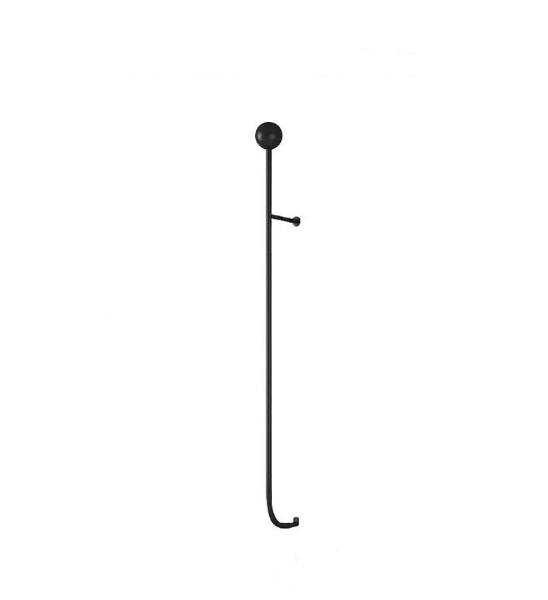 Modern Minimalist Clothes Rack Wall-Mounted Iron Gold Finish 7